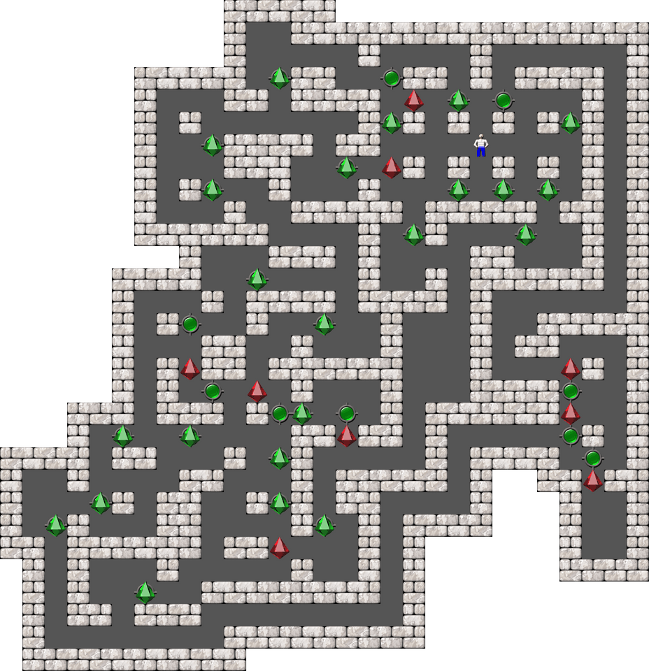 Sokoban Mass Remodel level 352